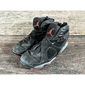 Nike Air Jordan 8 VIII Retro Bred Black Cement 305381-022 Mens Size 9